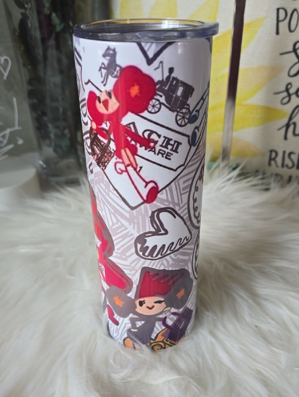 Cute Travel Tumbler Off BRAND NWT - Picture 4 of 8